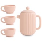 Mushie - Siliconen Thee Servies Blush (4-delig)