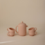 Mushie - Siliconen Thee Servies Blush (4-delig)