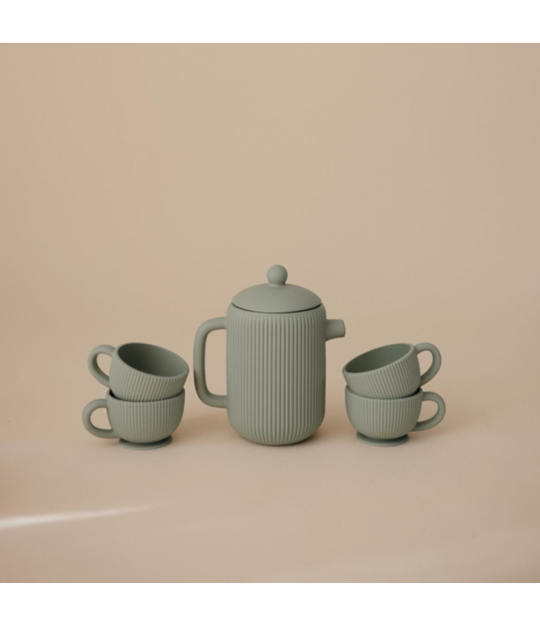 Mushie Mushie - Siliconen Thee Servies Blue (4-delig)