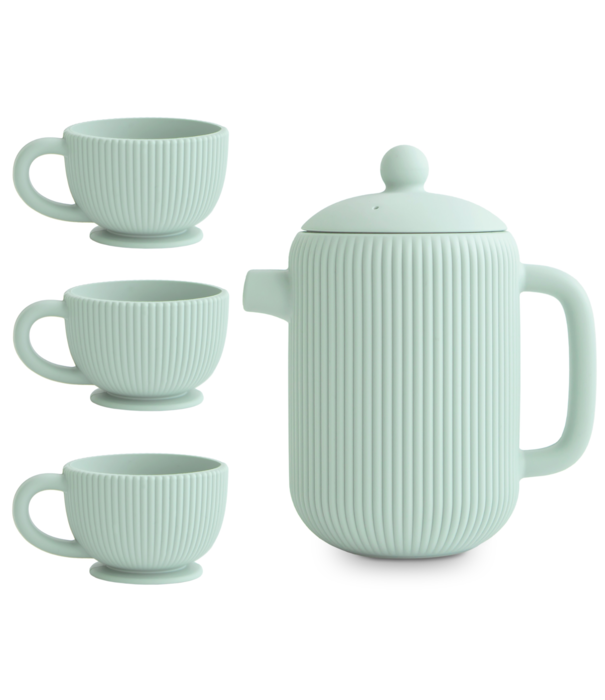 Mushie Mushie - Siliconen Thee Servies Blue (4-delig)