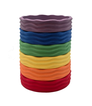 Waves Bakjes Regenboog (6-delig)