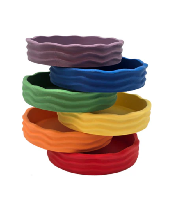 Grennn - Waves Bakjes Regenboog (6-delig)