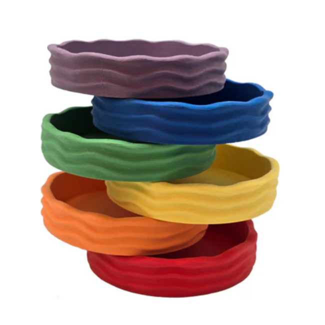 Grennn - Waves Bakjes Regenboog (6-delig)