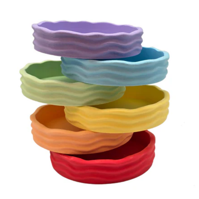 Grennn - Waves Bakjes Pastel(6-delig)