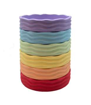Waves Bakjes Pastel (6-delig)