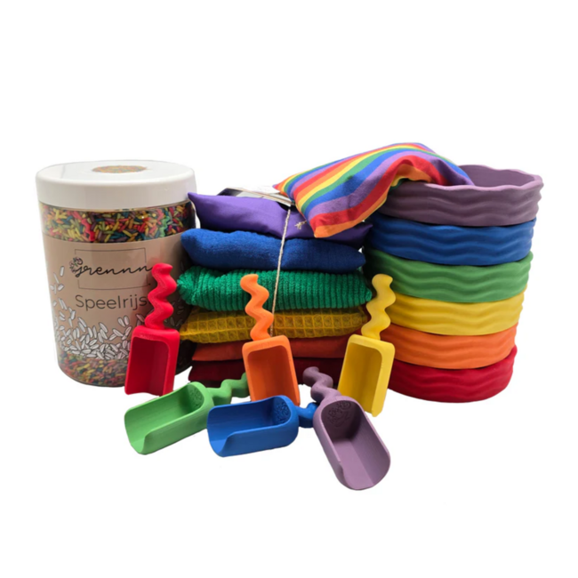 Grennn x Little Botanic label - Waves Regenboog Speelset