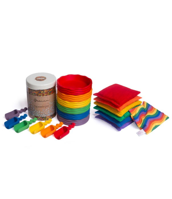 Grennn x Little Botanic label Grennn x Little Botanic label - Waves Regenboog Speelset