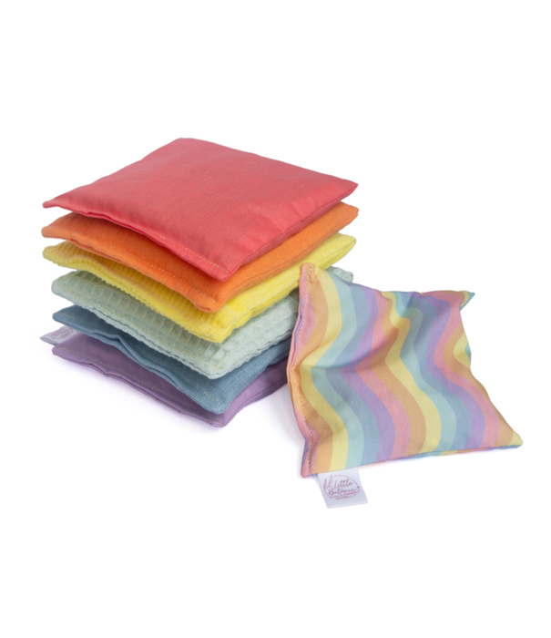 Little Botanic Label Little Botanic label - Sensorische Pittenzakjes - Pastel (6-delig) + Waves