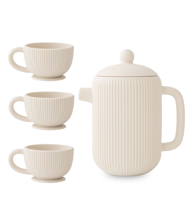 Siliconen Thee Servies Sand (4-delig)