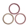 Mushie Pearl Bracelet Bijtring - Linen, Peony & Pale Pink (set van 3)
