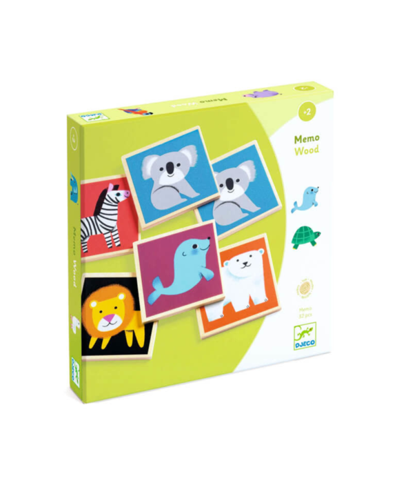 Djeco Djeco - Houten Memo Wilde Dieren | 2+