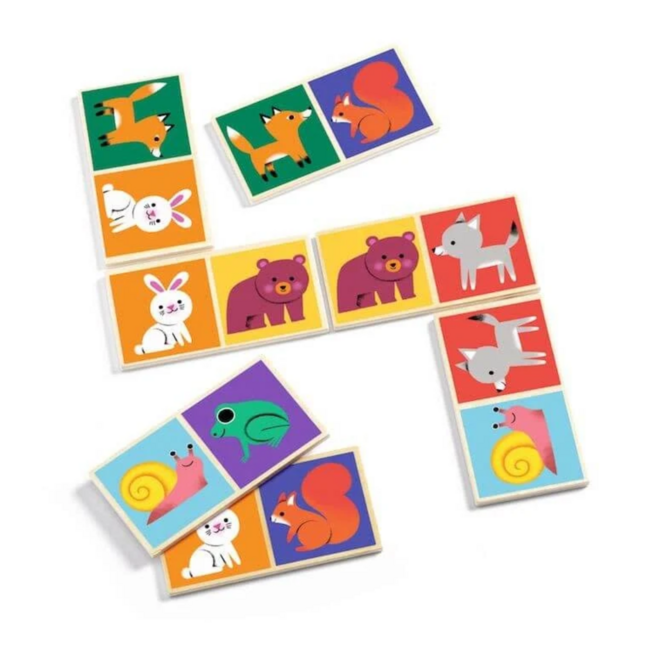Djeco - Houten Domino Bosdieren | 2+