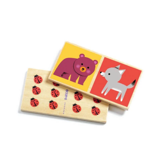 Djeco - Houten Domino Bosdieren | 2+