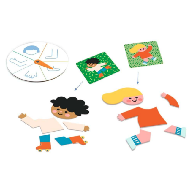Djeco - Puzzelspel Lichaamsdelen | 3+