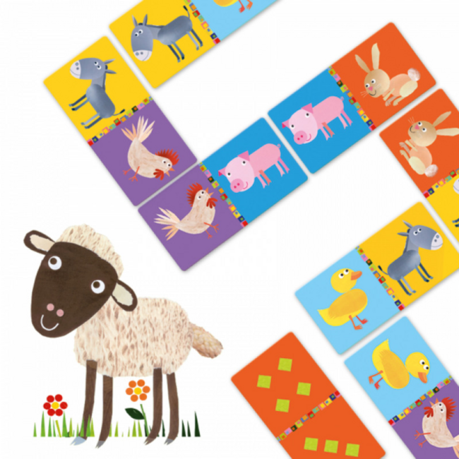 Djeco - Domino Boerderijdieren | 3+