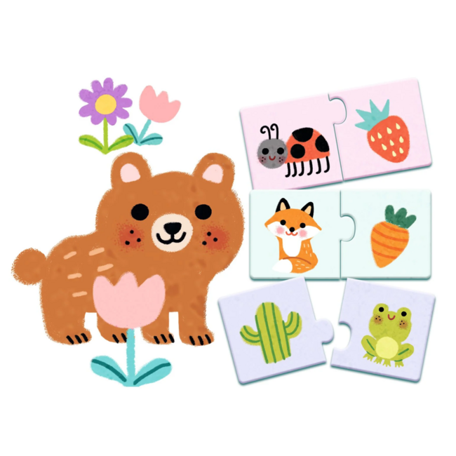 Djeco - Duo Puzzel Eerste Kleuren | 2+