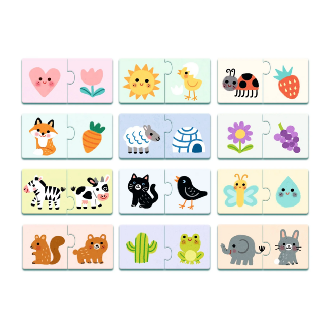 Djeco - Duo Puzzel Eerste Kleuren | 2+