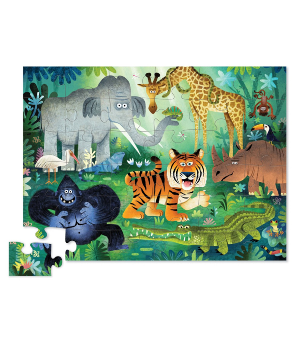 Crocodile Creek Crocodile Creek - Vloerpuzzel - Wild Kingdom (36-delig) | 3+