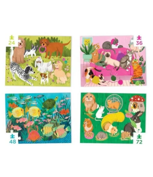 Crocodile Creek Crocodile Creek - 4-in-1 Puzzel - Playful Pets| 4+