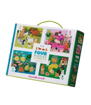 4-in-1 Puzzel - Playful Pets | 4+