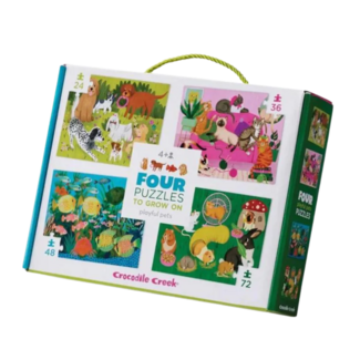 Crocodile Creek 4-in-1 Puzzel - Playful Pets | 4+