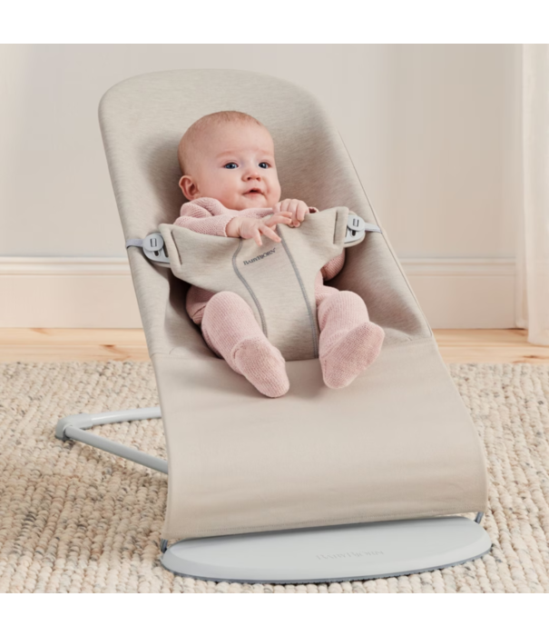 BabyBjörn BabyBjörn - Wipstoel Bliss - 3D Jersey Lichtbeige