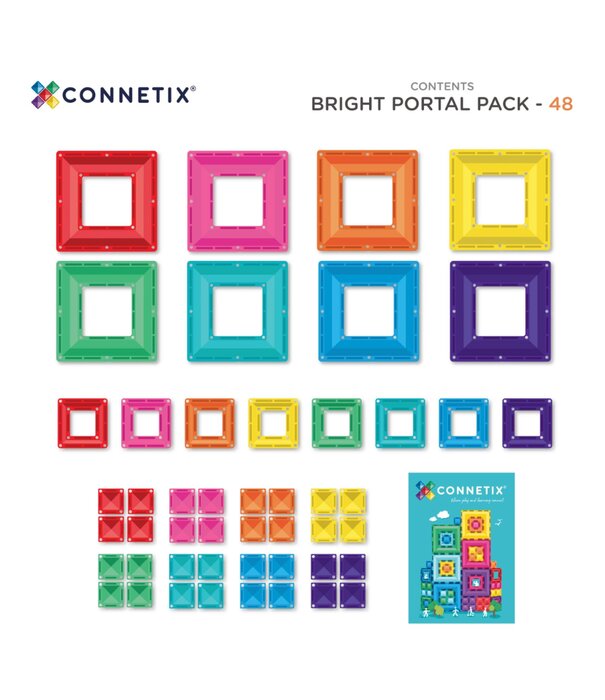 Connetix Connetix - Bright Portal Pack (48-delig)