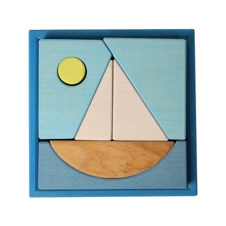Grimm's  Puzzel Zeilboot (7-delig)