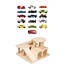 JUTTER & Co. Ready to Play Speelpakket - Van Dijk Toys Houten Garage Pakket  Peuter & Kleuter