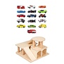 JUTTER & Co. || Ready to Play Speelpakket - Van Dijk Toys Houten Garage Pakket  Peuter & Kleuter