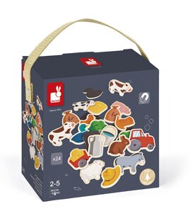 Magneetset de Boerderij (24-delig)