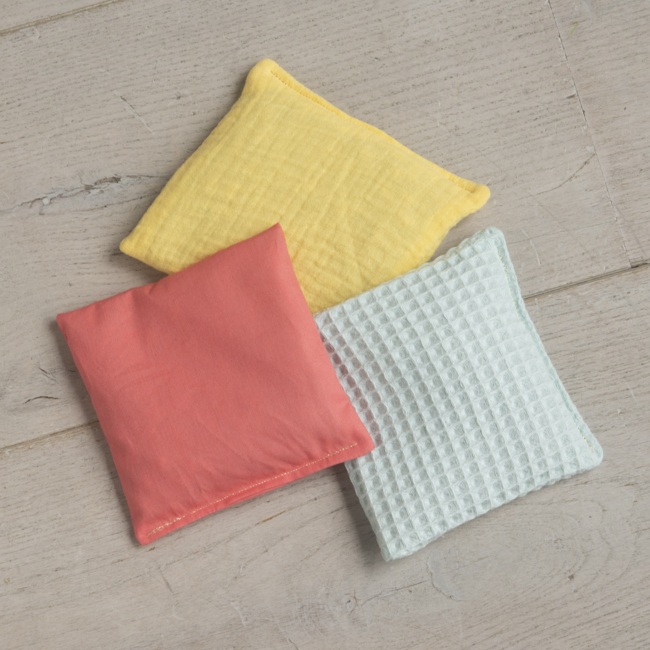 Little Botanic label - Sensorische Pittenzakjes - Pastel (6-delig) + Waves