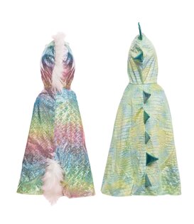 Verkleedcape Unicorn & Draak | 2+