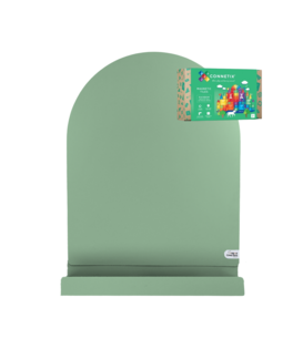 Ready to Play Speelpakket - Magneetboog + Opbergschap L Groen + Connetix Regenboog (102-delig)