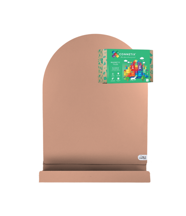 JUTTER & Co. JUTTER & Co. || Ready to Play Speelpakket - Magneetboog + Opbergschap L Perzik + Connetix Regenboog (102-delig)