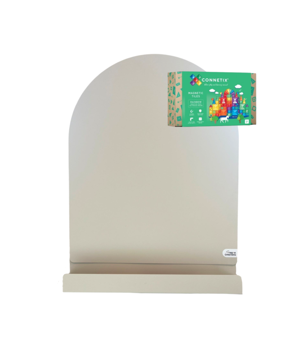 JUTTER & Co. JUTTER & Co. || Ready to Play Speelpakket - Magneetboog + Opbergschap L Mushroom + Connetix Regenboog (102-delig)