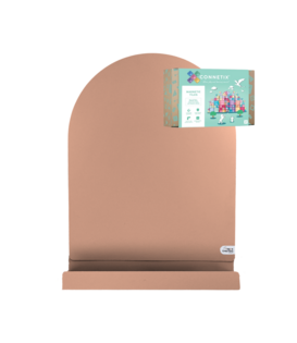 Ready to Play Speelpakket - Magneetboog + Opbergschap L Perzik + Connetix Pastel (120-delig)