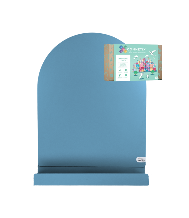 JUTTER & Co. JUTTER & Co. || Ready to Play Speelpakket - Magneetboog + Opbergschap L Blauw + Connetix Pastel (120-delig)