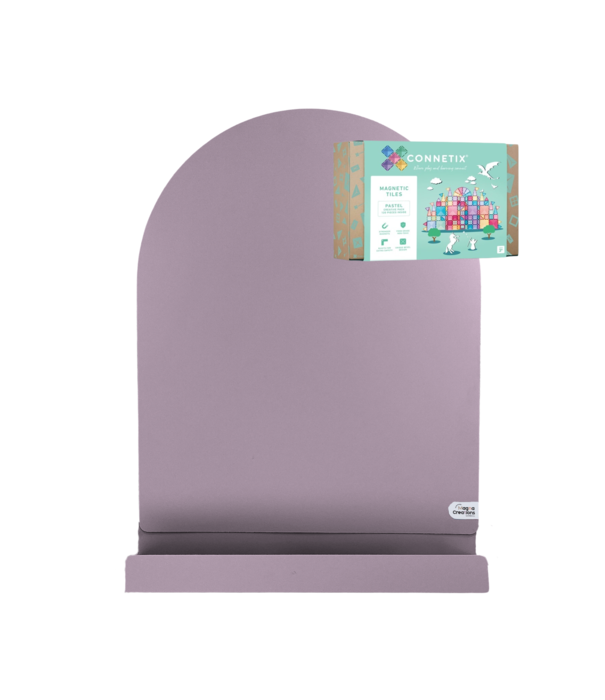 JUTTER & Co. JUTTER & Co. || Ready to Play Speelpakket - Magneetboog + Opbergschap L Paars + Connetix Pastel (120-delig)