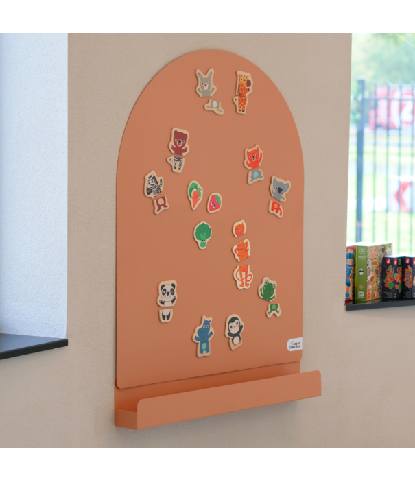 JUTTER & Co. JUTTER & Co. || Ready to Play Speelpakket - Magneetboog + Opbergschap L Perzik + Connetix Pastel (120-delig)