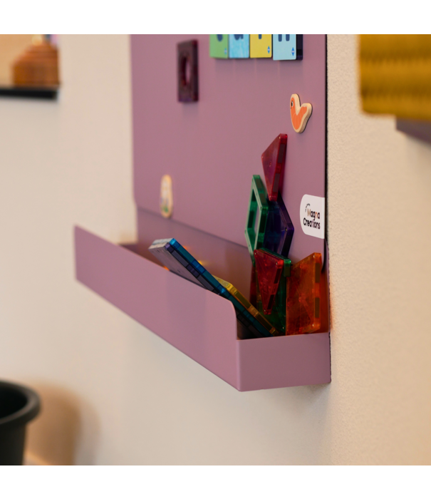 JUTTER & Co. JUTTER & Co. || Ready to Play Speelpakket - Magneetboog + Opbergschap L Paars + Connetix Regenboog (102-delig)