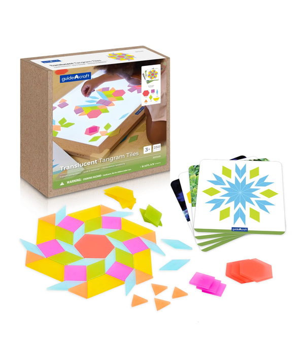 Guidecraft Guidecraft - Transparante Tangram Set (250-delig)