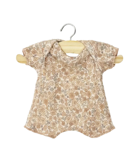 Romper - Bloemetjes Rib (Pop 28 cm)