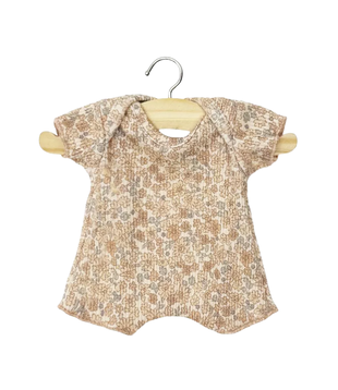 Romper - Bloemetjes Rib (Pop 28 cm)