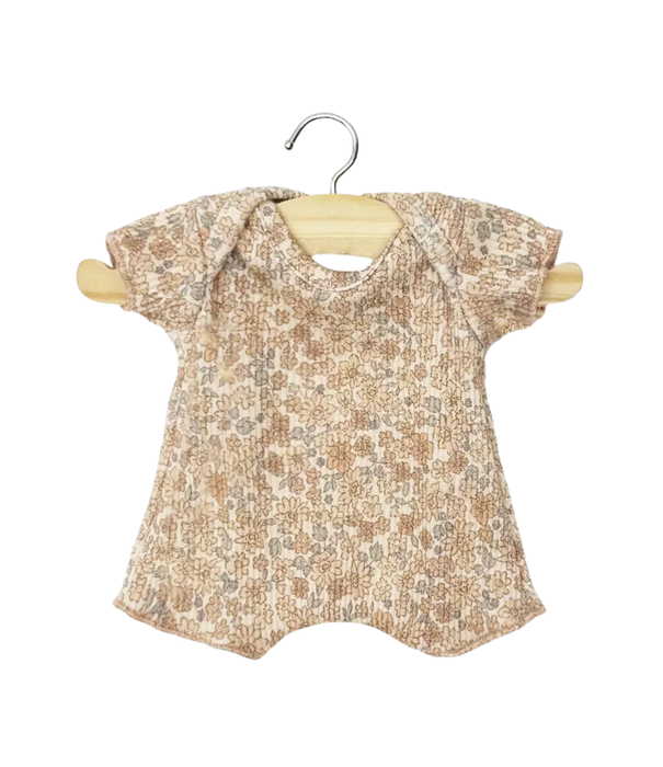 Minikane Minikane - Romper - Bloemetjes Rib (Pop 28 cm)