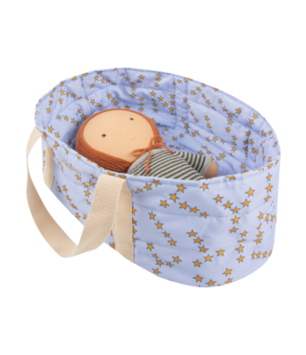 WE ARE GOMMU WE ARE GOMMU - Poppenwieg - Blauw met Sterretjes