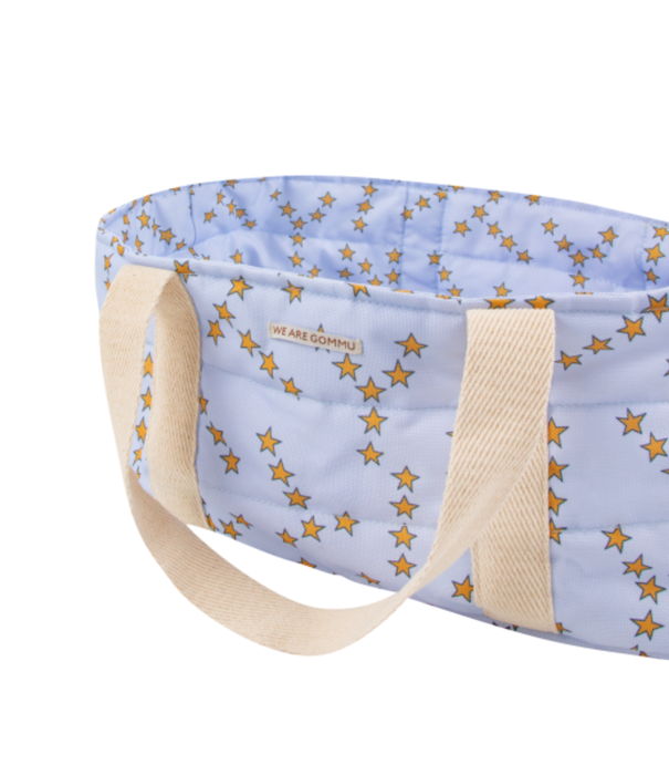 WE ARE GOMMU WE ARE GOMMU - Poppenwieg - Blauw met Sterretjes
