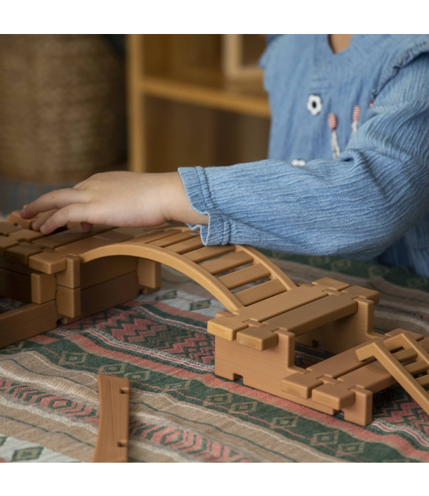 Guidecraft Guidecraft - Notch Blocks - Eastern (132-delig)