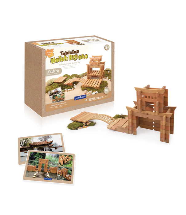 Guidecraft Guidecraft - Notch Blocks - Eastern (132-delig)