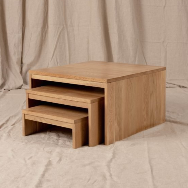 Kids By Design - Vierkante Tafels Eiken (3-delig)